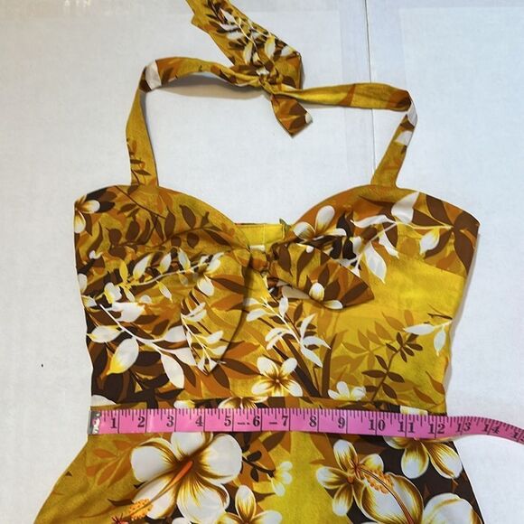 Vintage Tropicana Hawaiian floral maxi dress size 10 - Picture 12 of 12
